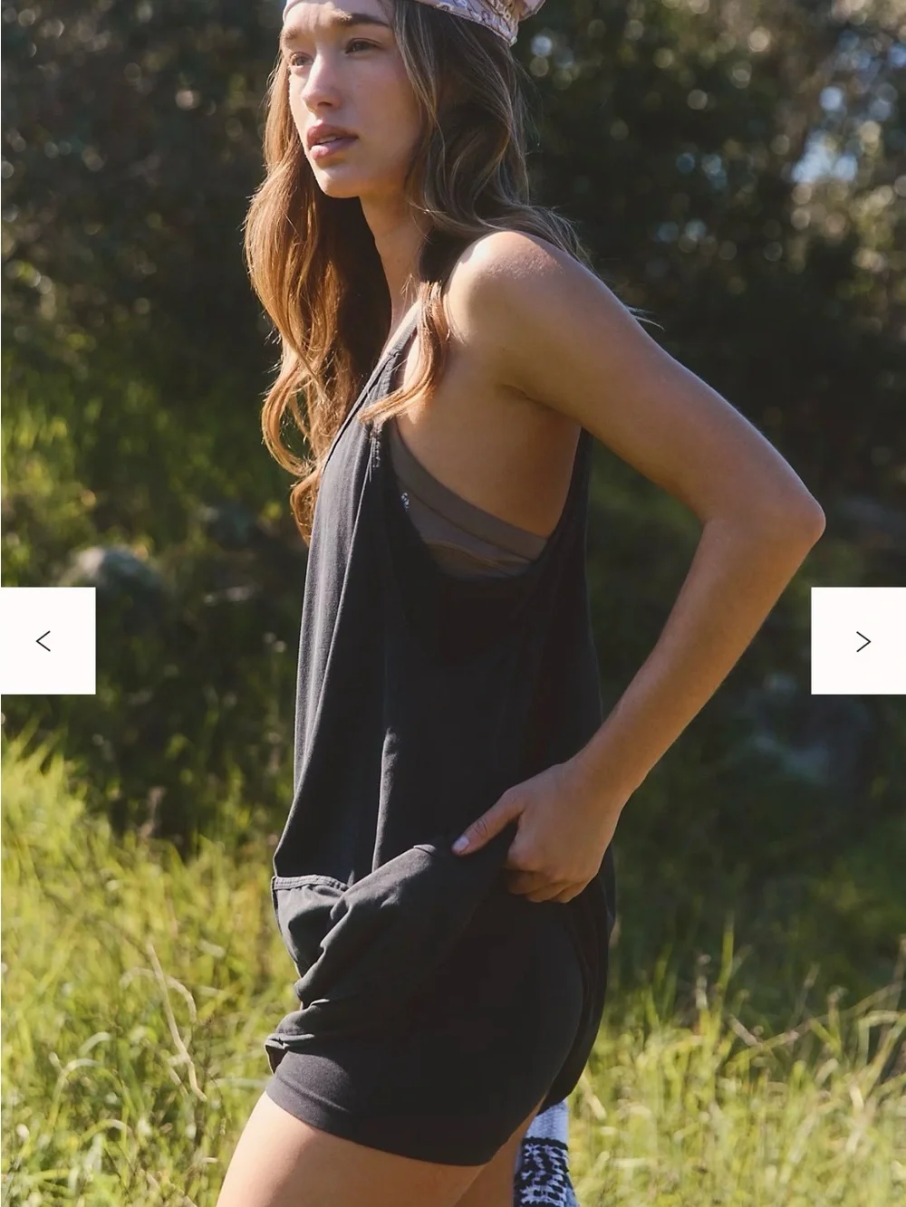 Free People Black Racerback Mini Dress - Easy Summer Slip